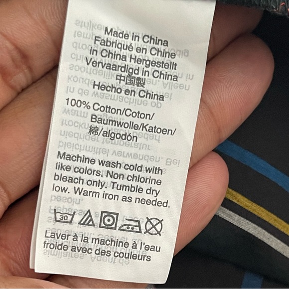 J. CREW | Plaid Rhinestone Button Shoulder Long Sleeve High-Low Top z 8 - Picture 10 of 12